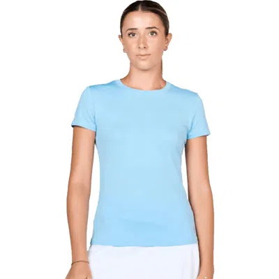 Sofibella Uv Colors Short Sleeve Womens Tennis Shirt In Blue