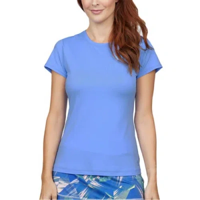 Sofibella Uv Colors Short Sleeve Womens Tennis Shirt In Blue