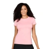 Sofibella Uv Colors Short Sleeve Womens Tennis Shirt In Pink