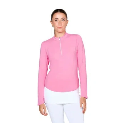 Sofibella Uv Colors Womens Long Sleeve Golf Shirt In Pink