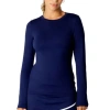 Sofibella Uv Colors Womens Long Sleeve Tennis Shirt In Blue