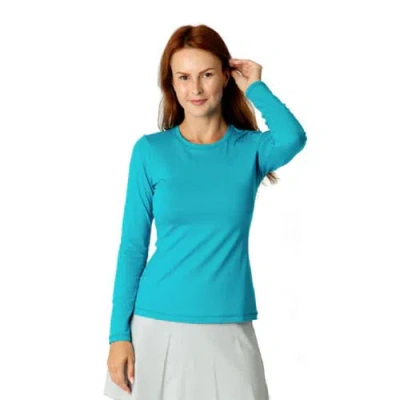 Sofibella Uv Colors Womens Long Sleeve Tennis Shirt In Blue