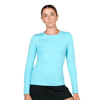 Sofibella Uv Colors Womens Long Sleeve Tennis Shirt In Blue