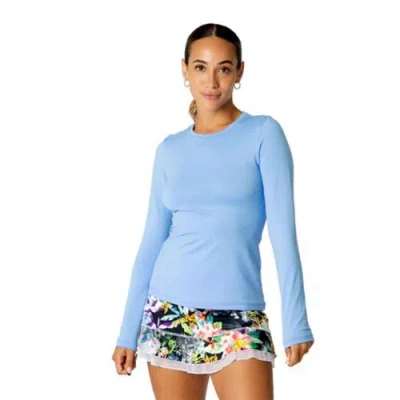 Sofibella Uv Colors Womens Long Sleeve Tennis Shirt In Blue