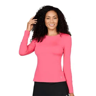 Sofibella Uv Colors Womens Long Sleeve Tennis Shirt In Pink