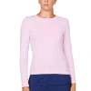 Sofibella Uv Colors Womens Long Sleeve Tennis Shirt In Pink