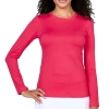 Sofibella Uv Colors Womens Long Sleeve Tennis Shirt In Red