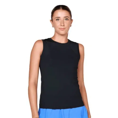 Sofibella Uv Colors Womens Sleeveless Tennis Shirt In Black