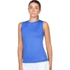 Sofibella Uv Colors Womens Sleeveless Tennis Shirt In Blue