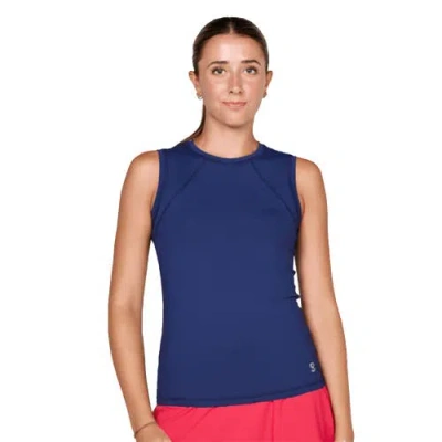 Sofibella Uv Colors Womens Sleeveless Tennis Shirt In Blue