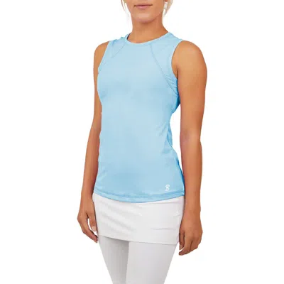 Sofibella Uv Colors Womens Sleeveless Tennis Shirt In Gray