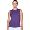 Sofibella Uv Colors Womens Sleeveless Tennis Shirt In Purple