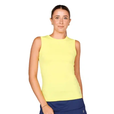 Sofibella Uv Colors Womens Sleeveless Tennis Shirt In Yellow