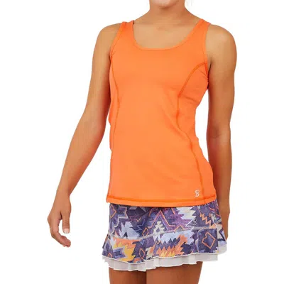 Sofibella Uv Colors X Womens Tennis Tank Top In Orange