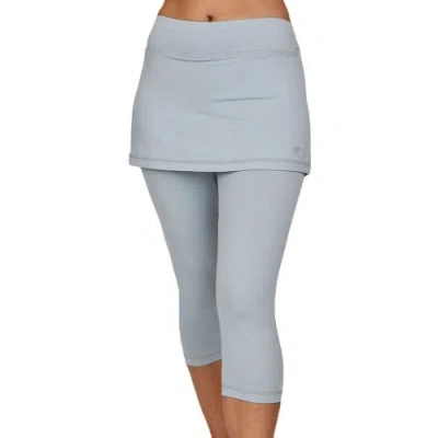 Sofibella Uv Staples Abaza 13in Womens Tennis Skirt With Capri Leggings In Gray