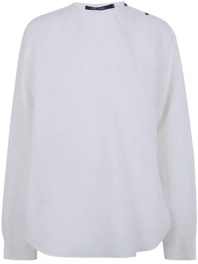 Sofie D Hoore "barel" Long Sleeves Crew Neck Shirt In White