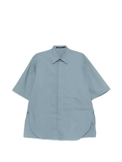 Sofie D Hoore 'bodhi' Short Sleeve Shirt With Hidden Closure In Brown