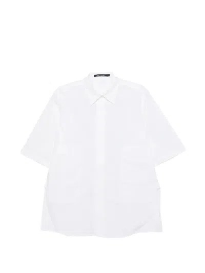 Sofie D Hoore Bodhi Short Sleeve Shirt With Hidden Closure In White