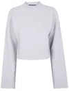 Sofie D Hoore Boxy Wool Sweater In Gray