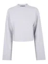 Sofie D Hoore Boxy Wool Sweater In Gray