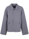 Sofie D Hoore Double Face Cape Clothing In Gray