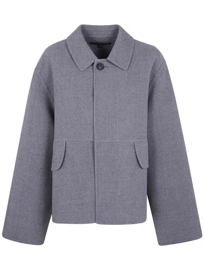 Sofie D Hoore Double Face Cape Clothing In Gray