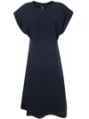 Sofie D Hoore Long Dress With Pockets And Short Sleeves Clothing