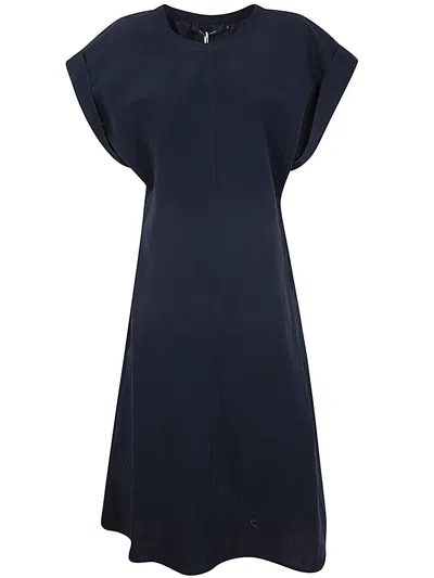 SOFIE D HOORE SOFIE D HOORE LONG DRESS WITH POCKETS AND SHORT SLEEVES