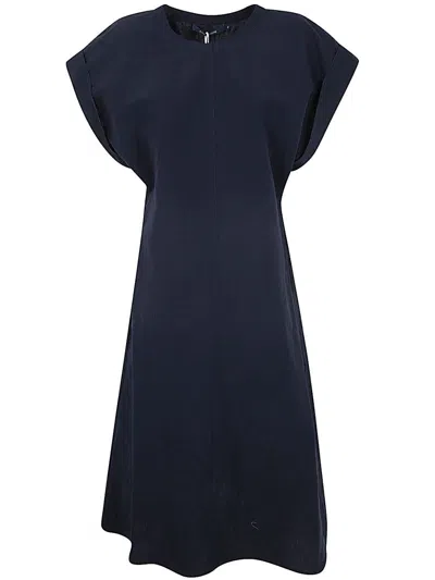 Sofie D Hoore Long Dress With Pockets And Short Sleeves Clothing