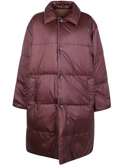 Sofie D Hoore Long Reversible Sport Jacket In Burgundy