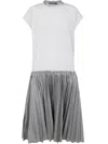 Sofie D Hoore Multi-stripe Dress With Sun Pleated Skirt Clothing