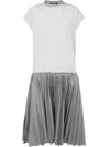 Sofie D Hoore Multi-stripe Dress With Sun Pleated Skirt Clothing In Multicolour