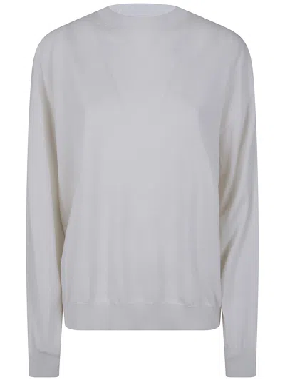 Sofie D Hoore Muscat Long Sleeve Crew Neck Pullover In Gray