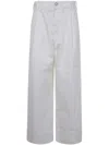 Sofie D Hoore Oversized Cotton Trousers Clothing In White