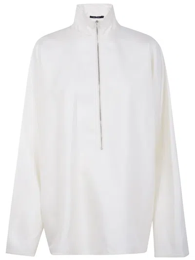 Sofie D Hoore Oversized Silk Blouse Clothing In White