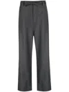 Sofie D Hoore Low Crotch Pants With Zipper And Drawstring Clothing In Gray