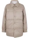 Sofie D Hoore Reversible Bicolor Shirt Jacket Clothing In Neutral