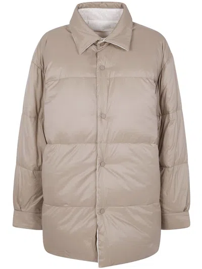 Sofie D Hoore Reversible Bicolor Shirt Jacket Clothing In Neutral