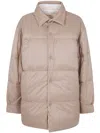 Sofie D Hoore Reversible Bicolor Shirt Jacket Clothing In Neutral