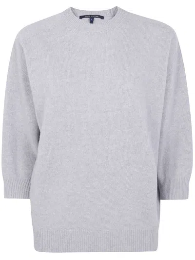 Sofie D Hoore Round Neck Oversized Wool Sweater Clothing In Gray