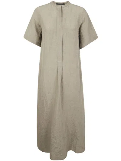 Sofie D Hoore Short Sleeve Shirt Dress Clothing In Beige