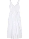 Sofie D Hoore Sleeveless Dress With Elastic Waist In White