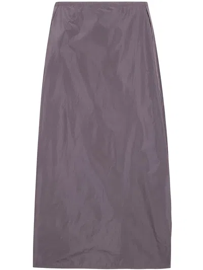 Sofie D Hoore "suvi" Wide Skirt Assymetrical Waist In Brown