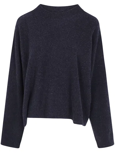 Sofie D Hoore Sweater C-neck Long Sleeves "maui" In Gray