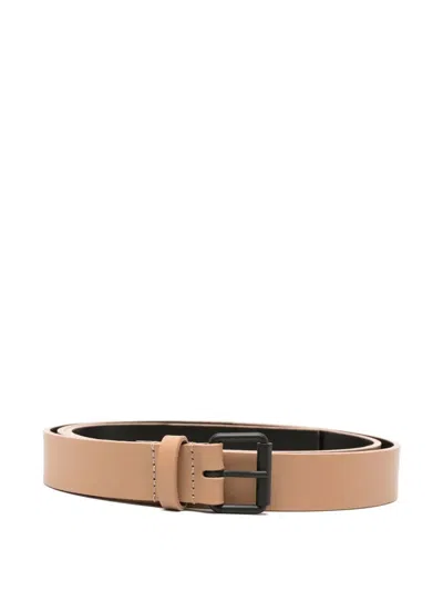 Sofie D Hoore "varnia" Leather Wide Belt Mm 25 In Brown