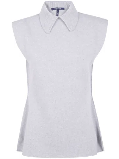Sofie D Hoore Wool Waistcoat In Gray