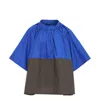 Sofie D'hoore Aline Combi Hem Top In Blue