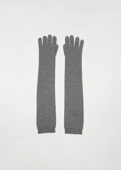 Sofie D'hoore Alta Cashmere Gloves In Metal Melange