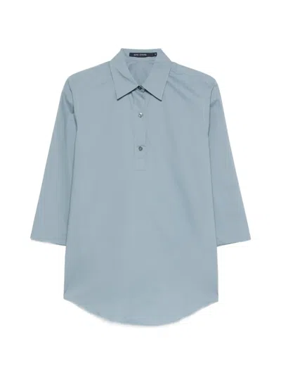 Sofie D'hoore Bait Button-up Polo Top In Blue