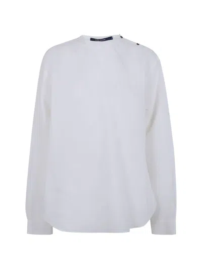 Sofie D'hoore Barel Button-shoulder Long-sleeve Shirt In Black